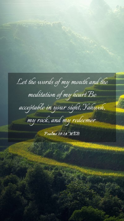 Picture 03 - Psalms 19:14 WEB Mobile Phone Wallpaper - Let the words of my mouth and the meditation of - Mobile Bible Verse Wallpaper