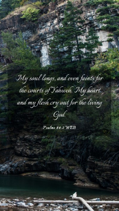 Picture 03 - Psalms 84:2 WEB Mobile Phone Wallpaper - My soul longs, and even faints for the courts of - Mobile Bible Verse Wallpaper