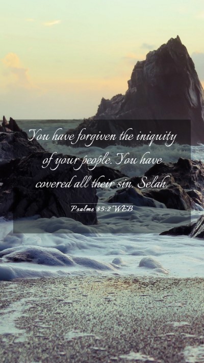 Picture 03 - Psalms 85:2 WEB Mobile Phone Wallpaper - You have forgiven the iniquity of your people. - Mobile Bible Verse Wallpaper