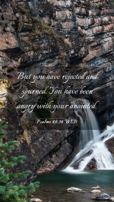 Picture 03 - Psalms 89:38 WEB Mobile Phone Wallpaper - But you have rejected and spurned. You have been - Mobile Bible Verse Wallpaper