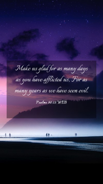 Picture 03 - Psalms 90:15 WEB Mobile Phone Wallpaper - Make us glad for as many days as you have - Mobile Bible Verse Wallpaper