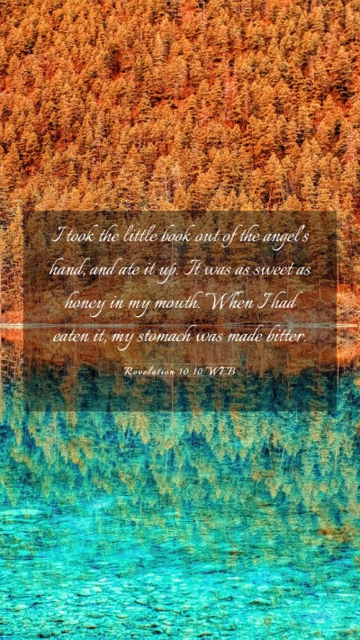 Picture 03 - Revelation 10:10 WEB Mobile Phone Wallpaper - I took the little book out of the angel's hand, - Mobile Bible Verse Wallpaper