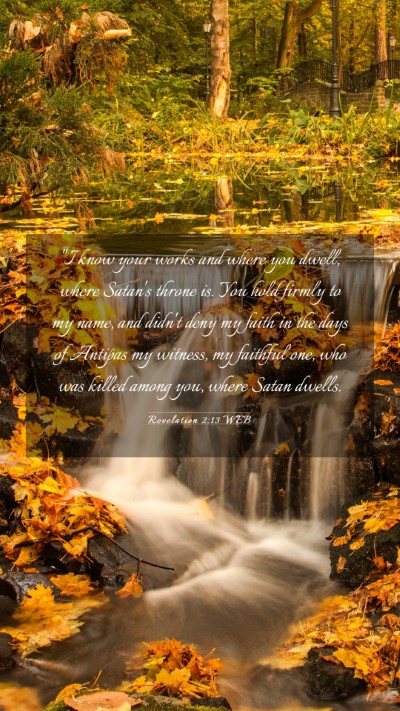 Picture 03 - Revelation 2:13 WEB Mobile Phone Wallpaper - 