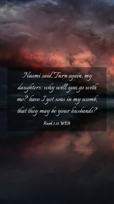 Picture 03 - Ruth 1:11 WEB Mobile Phone Wallpaper - Naomi said, Turn again, my daughters: why will - Mobile Bible Verse Wallpaper