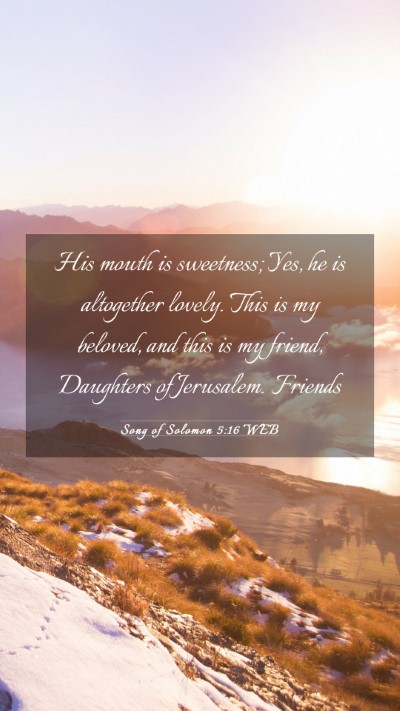 Picture 03 - Song of Solomon 5:16 WEB Mobile Phone Wallpaper - His mouth is sweetness; Yes, he is altogether - Mobile Bible Verse Wallpaper