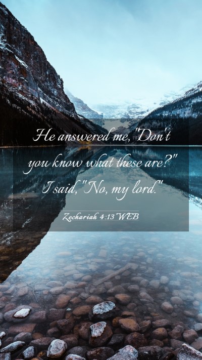 Picture 03 - Zechariah 4:13 WEB Mobile Phone Wallpaper - He answered me, 