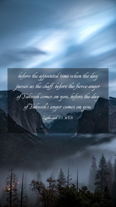 Picture 03 - Zephaniah 2:2 WEB Mobile Phone Wallpaper - before the appointed time when the day passes as - Mobile Bible Verse Wallpaper