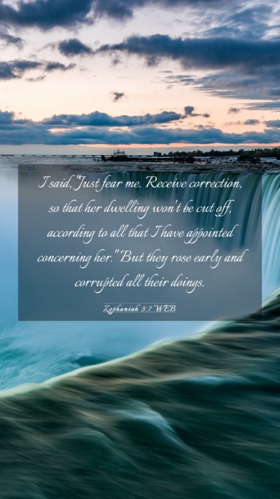 Picture 03 - Zephaniah 3:7 WEB Mobile Phone Wallpaper - I said, 