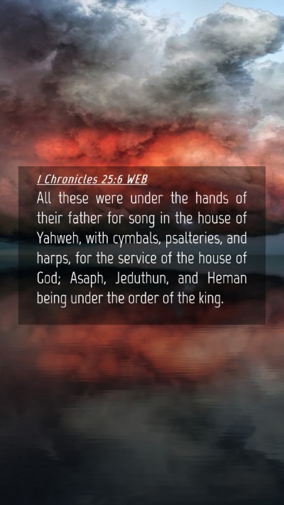 Picture 04 - 1 Chronicles 25:6 WEB Mobile Phone Wallpaper - All these were under the hands of their father - Mobile Bible Verse Wallpaper