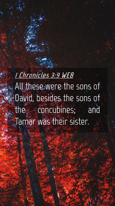Picture 04 - 1 Chronicles 3:9 WEB Mobile Phone Wallpaper - All these were the sons of David, besides the - Mobile Bible Verse Wallpaper