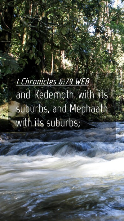 Picture 04 - 1 Chronicles 6:79 WEB Mobile Phone Wallpaper - and Kedemoth with its suburbs, and Mephaath with - Mobile Bible Verse Wallpaper