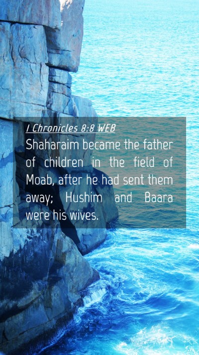 Picture 04 - 1 Chronicles 8:8 WEB Mobile Phone Wallpaper - Shaharaim became the father of children in the - Mobile Bible Verse Wallpaper