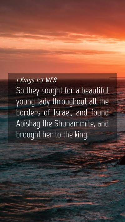 Picture 04 - 1 Kings 1:3 WEB Mobile Phone Wallpaper - So they sought for a beautiful young lady - Mobile Bible Verse Wallpaper