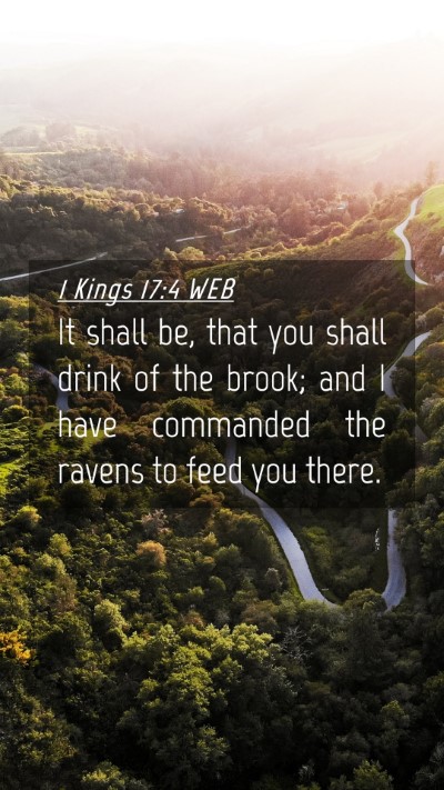 Picture 04 - 1 Kings 17:4 WEB Mobile Phone Wallpaper - It shall be, that you shall drink of the brook; - Mobile Bible Verse Wallpaper