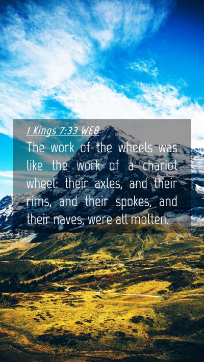 Picture 04 - 1 Kings 7:33 WEB Mobile Phone Wallpaper - The work of the wheels was like the work of a - Mobile Bible Verse Wallpaper