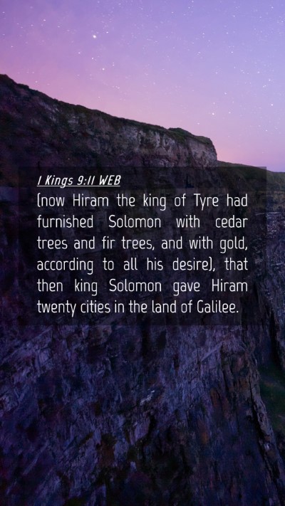 Picture 04 - 1 Kings 9:11 WEB Mobile Phone Wallpaper - (now Hiram the king of Tyre had furnished Solomon - Mobile Bible Verse Wallpaper
