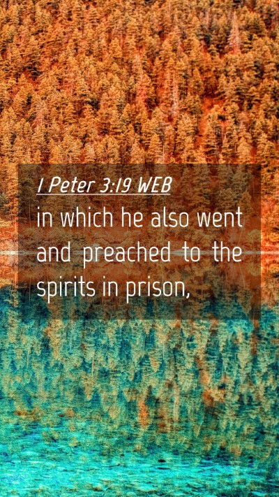 Picture 04 - 1 Peter 3:19 WEB Mobile Phone Wallpaper - in which he also went and preached to the spirits - Mobile Bible Verse Wallpaper