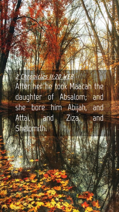 Picture 04 - 2 Chronicles 11:20 WEB Mobile Phone Wallpaper - After her he took Maacah the daughter of Absalom; - Mobile Bible Verse Wallpaper