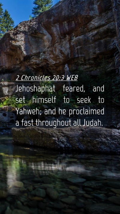 Picture 04 - 2 Chronicles 20:3 WEB Mobile Phone Wallpaper - Jehoshaphat feared, and set himself to seek to - Mobile Bible Verse Wallpaper