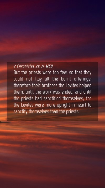 Picture 04 - 2 Chronicles 29:34 WEB Mobile Phone Wallpaper - But the priests were too few, so that they could - Mobile Bible Verse Wallpaper