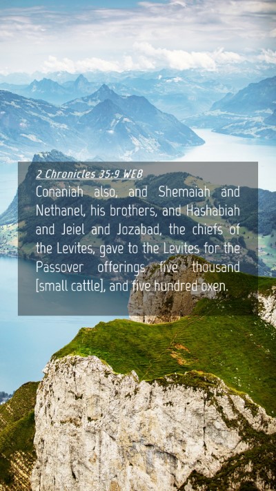 Picture 04 - 2 Chronicles 35:9 WEB Mobile Phone Wallpaper - Conaniah also, and Shemaiah and Nethanel, his - Mobile Bible Verse Wallpaper