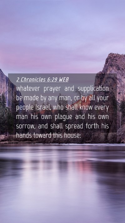 Picture 04 - 2 Chronicles 6:29 WEB Mobile Phone Wallpaper - whatever prayer and supplication be made by any - Mobile Bible Verse Wallpaper