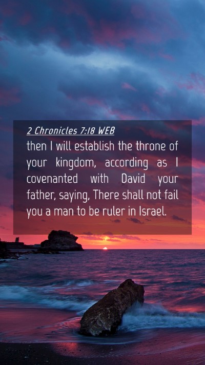 Picture 04 - 2 Chronicles 7:18 WEB Mobile Phone Wallpaper - then I will establish the throne of your kingdom, - Mobile Bible Verse Wallpaper