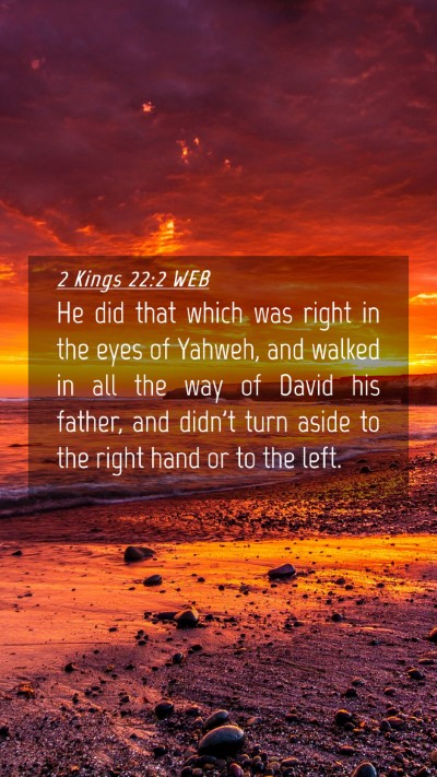 Picture 04 - 2 Kings 22:2 WEB Mobile Phone Wallpaper - He did that which was right in the eyes of - Mobile Bible Verse Wallpaper