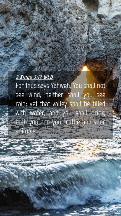 Picture 04 - 2 Kings 3:17 WEB Mobile Phone Wallpaper - For thus says Yahweh, You shall not see wind, - Mobile Bible Verse Wallpaper