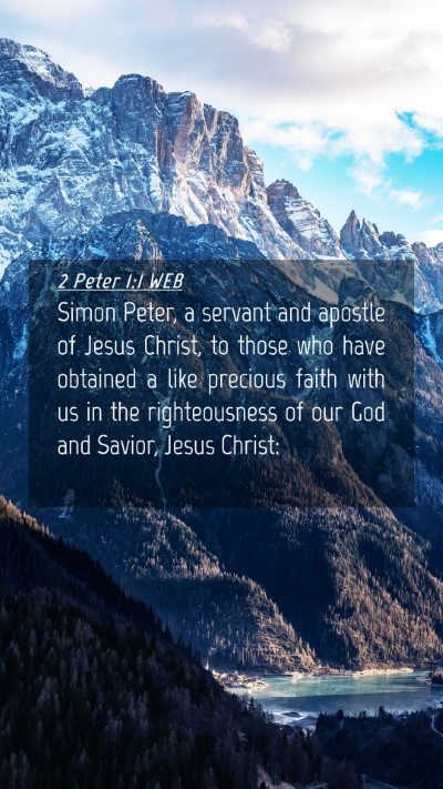 Picture 04 - 2 Peter 1:1 WEB Mobile Phone Wallpaper - Simon Peter, a servant and apostle of Jesus - Mobile Bible Verse Wallpaper