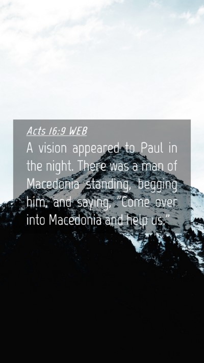 Picture 04 - Acts 16:9 WEB Mobile Phone Wallpaper - A vision appeared to Paul in the night. There was - Mobile Bible Verse Wallpaper