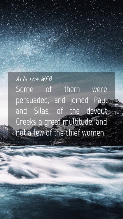 Picture 04 - Acts 17:4 WEB Mobile Phone Wallpaper - Some of them were persuaded, and joined Paul and - Mobile Bible Verse Wallpaper