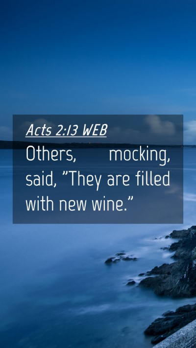 Picture 04 - Acts 2:13 WEB Mobile Phone Wallpaper - Others, mocking, said, 