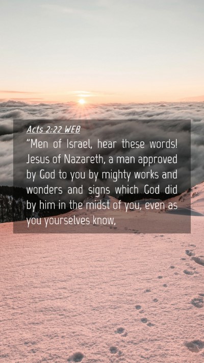 Picture 04 - Acts 2:22 WEB Mobile Phone Wallpaper - 