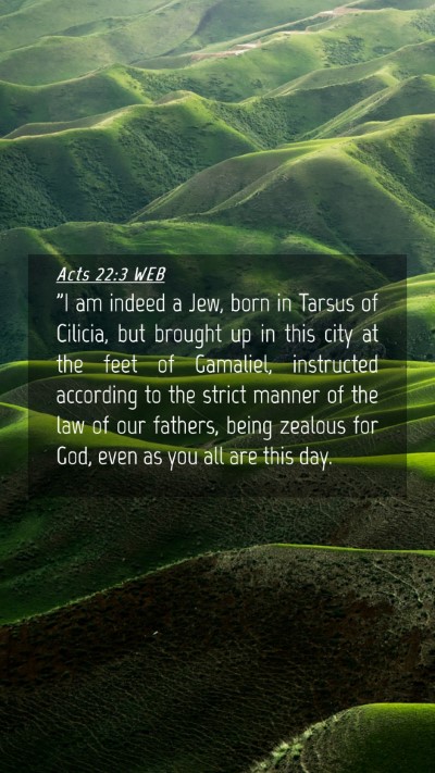 Picture 04 - Acts 22:3 WEB Mobile Phone Wallpaper - 