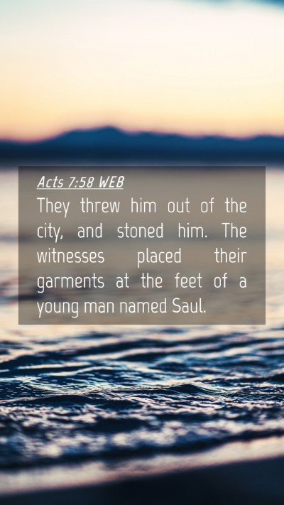 Picture 04 - Acts 7:58 WEB Mobile Phone Wallpaper - They threw him out of the city, and stoned him. - Mobile Bible Verse Wallpaper