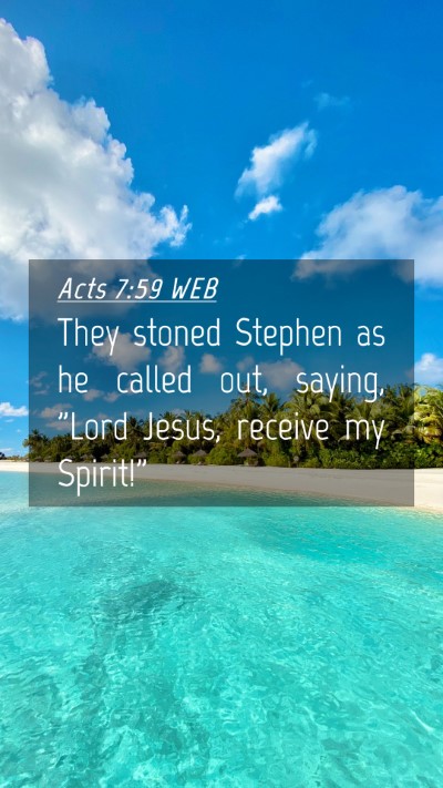 Picture 04 - Acts 7:59 WEB Mobile Phone Wallpaper - They stoned Stephen as he called out, saying, - Mobile Bible Verse Wallpaper