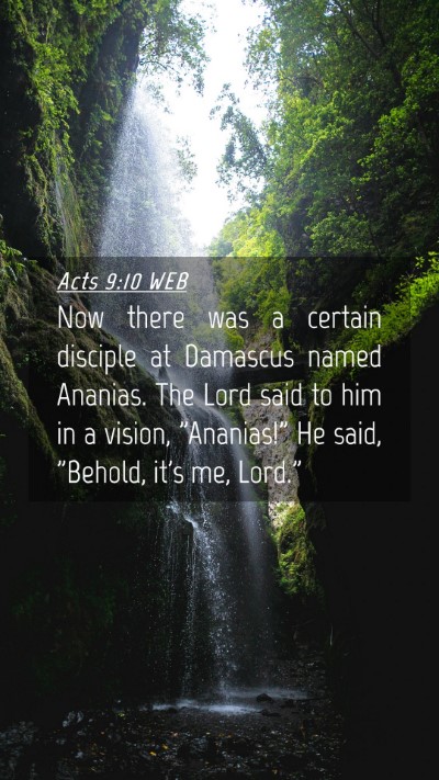 Picture 04 - Acts 9:10 WEB Mobile Phone Wallpaper - Now there was a certain disciple at Damascus - Mobile Bible Verse Wallpaper