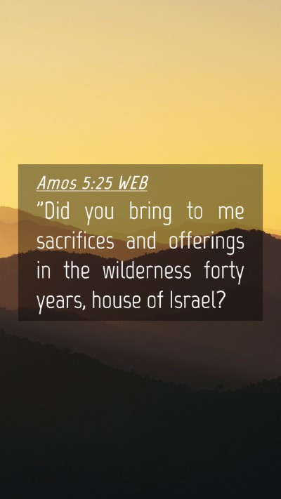 Picture 04 - Amos 5:25 WEB Mobile Phone Wallpaper - 
