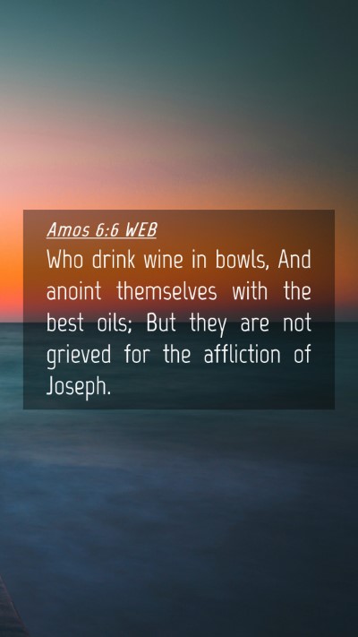Picture 04 - Amos 6:6 WEB Mobile Phone Wallpaper - Who drink wine in bowls, And anoint themselves - Mobile Bible Verse Wallpaper