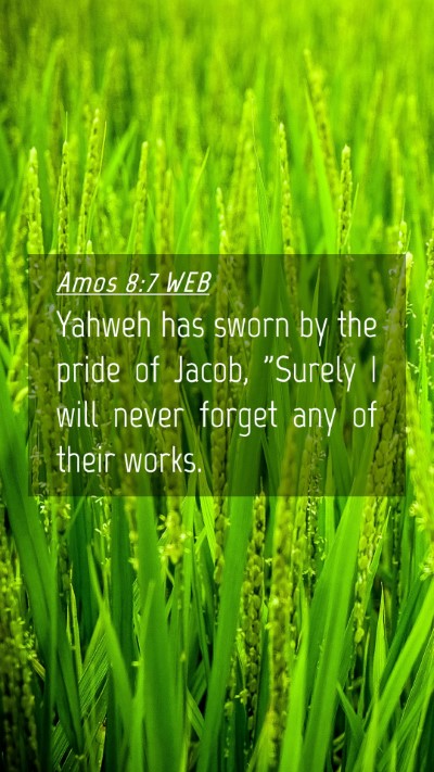 Picture 04 - Amos 8:7 WEB Mobile Phone Wallpaper - Yahweh has sworn by the pride of Jacob, 