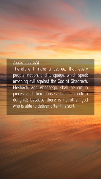Picture 04 - Daniel 3:29 WEB Mobile Phone Wallpaper - Therefore I make a decree, that every people, - Mobile Bible Verse Wallpaper