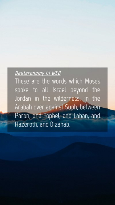 Picture 04 - Deuteronomy 1:1 WEB Mobile Phone Wallpaper - These are the words which Moses spoke to all - Mobile Bible Verse Wallpaper