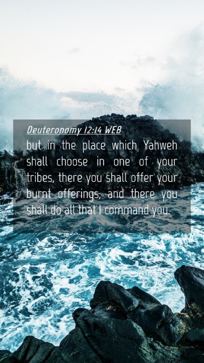 Picture 04 - Deuteronomy 12:14 WEB Mobile Phone Wallpaper - but in the place which Yahweh shall choose in one - Mobile Bible Verse Wallpaper
