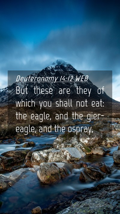 Picture 04 - Deuteronomy 14:12 WEB Mobile Phone Wallpaper - But these are they of which you shall not eat: - Mobile Bible Verse Wallpaper