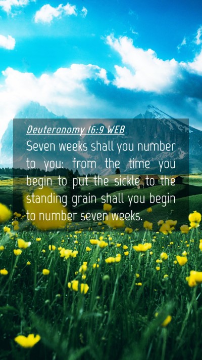 Picture 04 - Deuteronomy 16:9 WEB Mobile Phone Wallpaper - Seven weeks shall you number to you: from the - Mobile Bible Verse Wallpaper