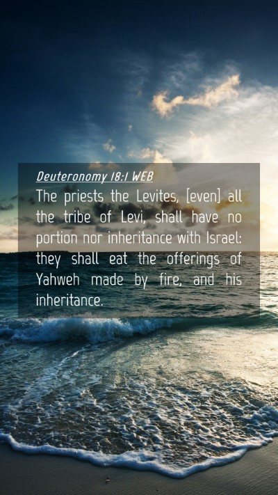Picture 04 - Deuteronomy 18:1 WEB Mobile Phone Wallpaper - The priests the Levites, [even] all the tribe of - Mobile Bible Verse Wallpaper