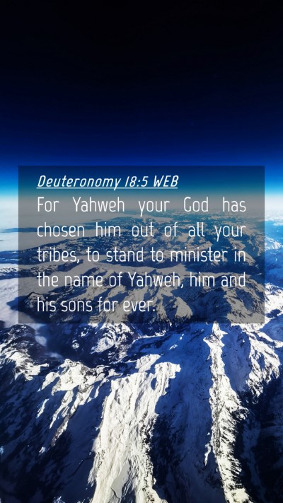 Picture 04 - Deuteronomy 18:5 WEB Mobile Phone Wallpaper - For Yahweh your God has chosen him out of all - Mobile Bible Verse Wallpaper