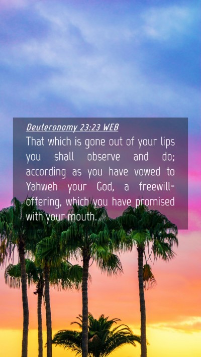 Picture 04 - Deuteronomy 23:23 WEB Mobile Phone Wallpaper - That which is gone out of your lips you shall - Mobile Bible Verse Wallpaper