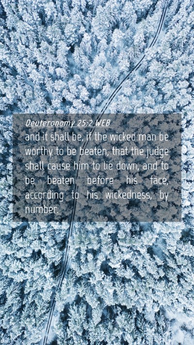 Picture 04 - Deuteronomy 25:2 WEB Mobile Phone Wallpaper - and it shall be, if the wicked man be worthy to - Mobile Bible Verse Wallpaper